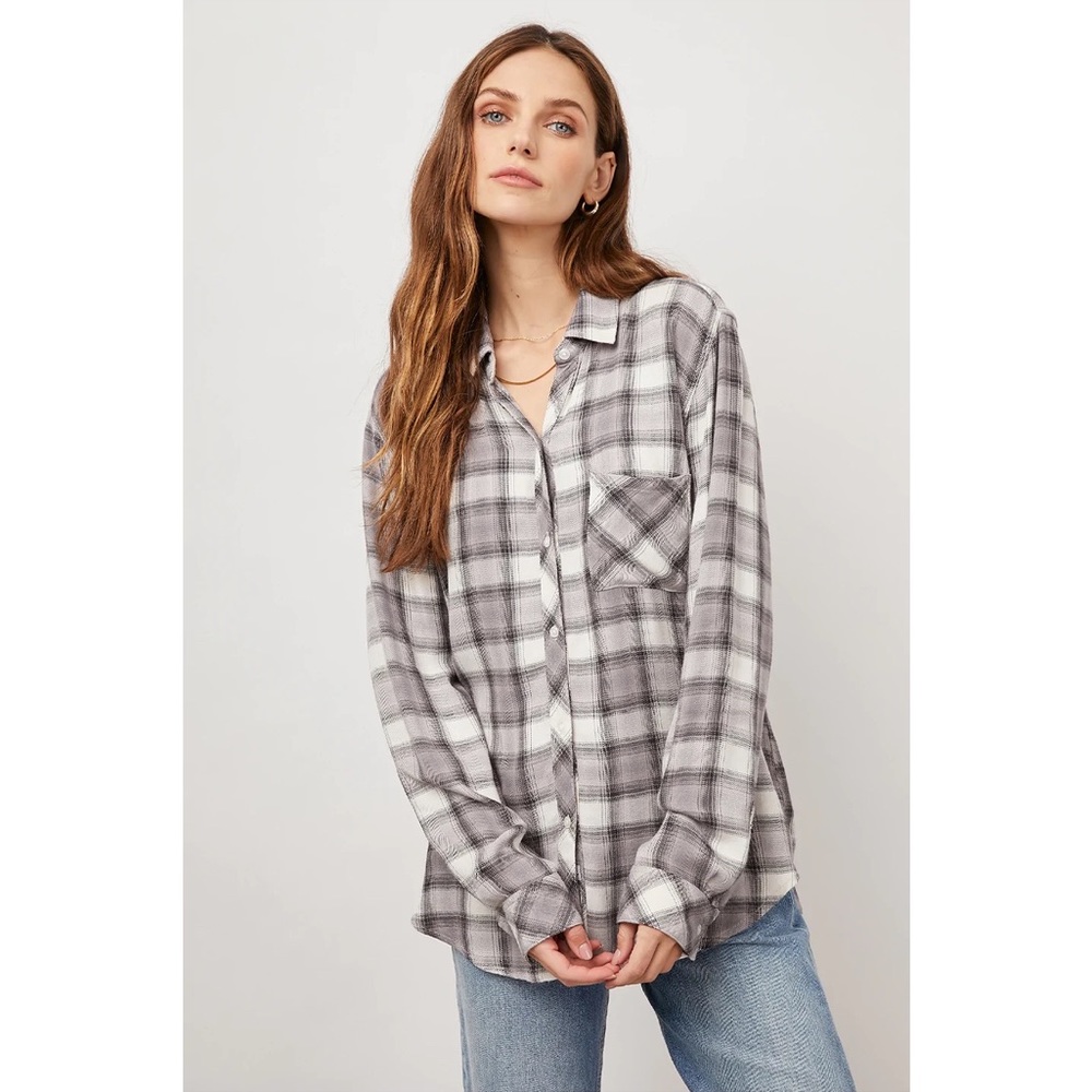 Rails Hunter Shirt in Ivory Pebble